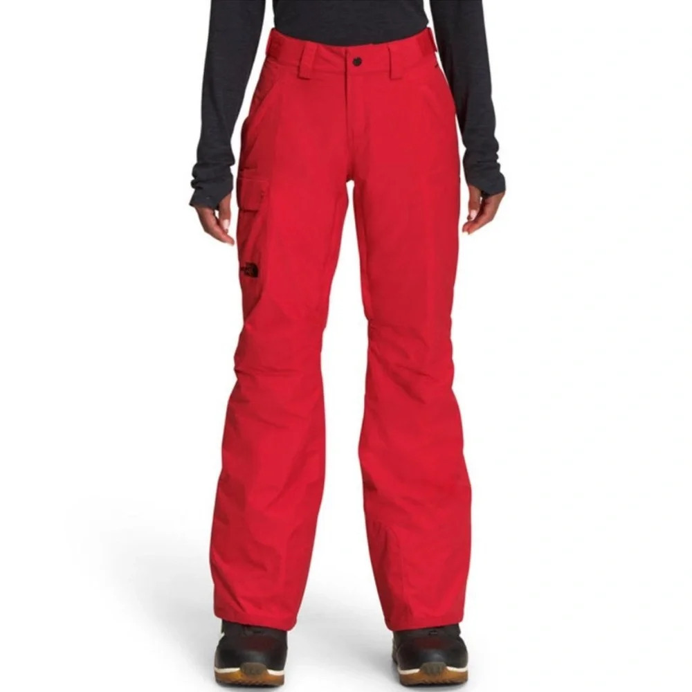 The North Face Womens Freedom Insulated Waterproof Snow Ski Pants Red Sz 2X NWOT